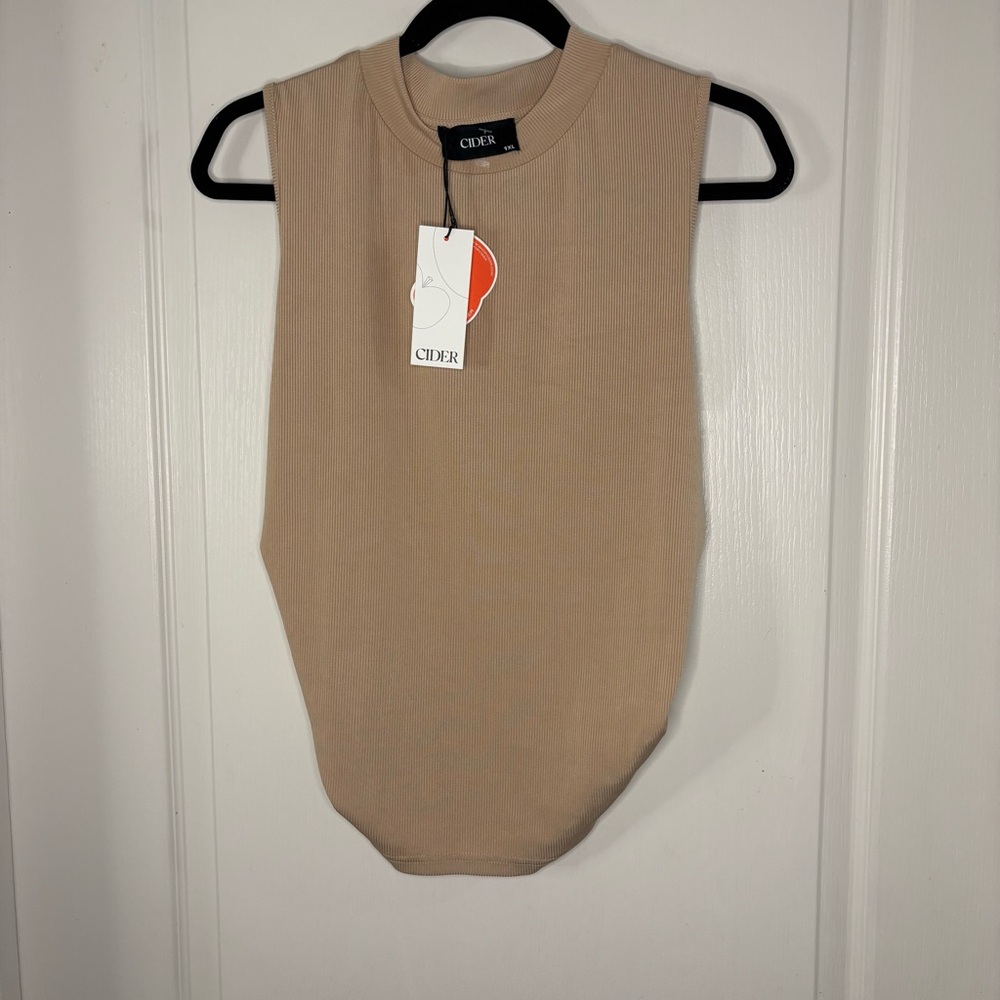 Cider Beige Muscle Tee for Women